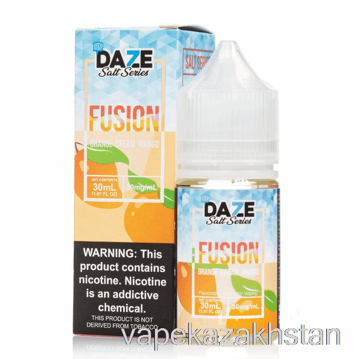 Vape Smoke ICED Orange Cream Mango - 7 Daze Fusion Salts - 30mL 30mg